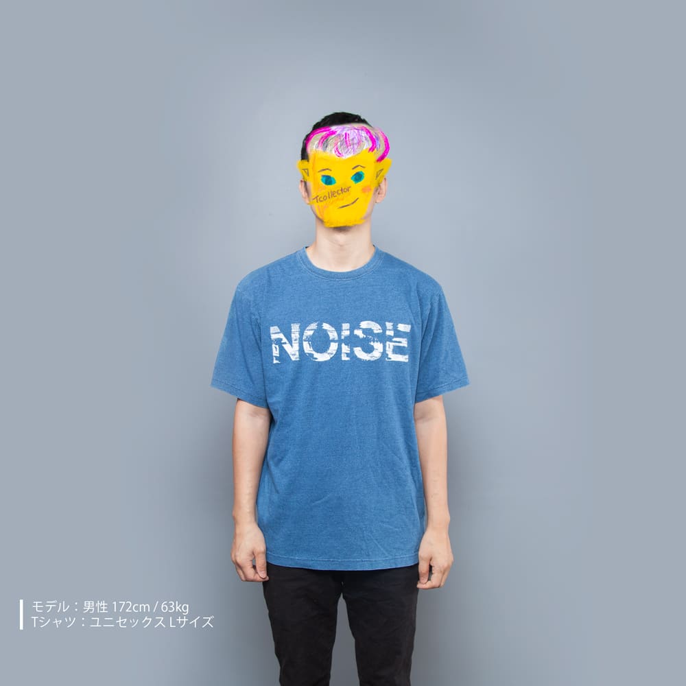 音楽noiseノイズTシャツ男性モデル正面