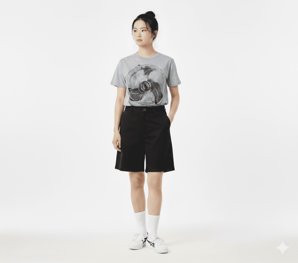 扇風機２ デザインプリントＴシャツ　ユニセックスS~XXXL・レディースサイズあり